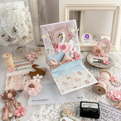 Spellbinders Buttons & Keepsakes 3D Embossing Folder Ribbons & Seams by Frank Garcia