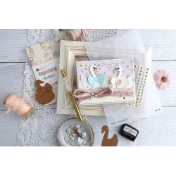 Spellbinders Buttons & Keepsakes BetterPress Ink Mini Set Blushing Macarons by Frank Garcia 4pz