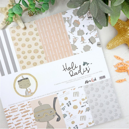 Alua Cid Holidadis Paper Pad 36 fogli 30x30cm
