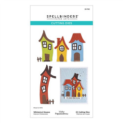 Spellbinders Whimsical Village Etched Dies Houses by Vicky Papaioannou