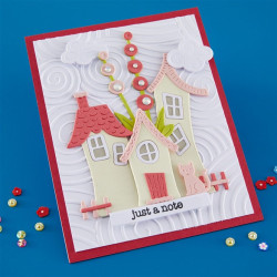 Spellbinders Whimsical Village Etched Dies Houses by Vicky Papaioannou