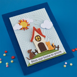 Spellbinders Whimsical Village Etched Dies Houses by Vicky Papaioannou