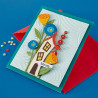 Spellbinders Whimsical Village Etched Dies Blooms by Vicky Papaioannou