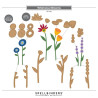 Spellbinders Whimsical Village Etched Dies Blooms by Vicky Papaioannou