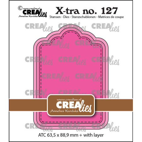 Crealies X-tra Dies no. 127 ATC Paneel B