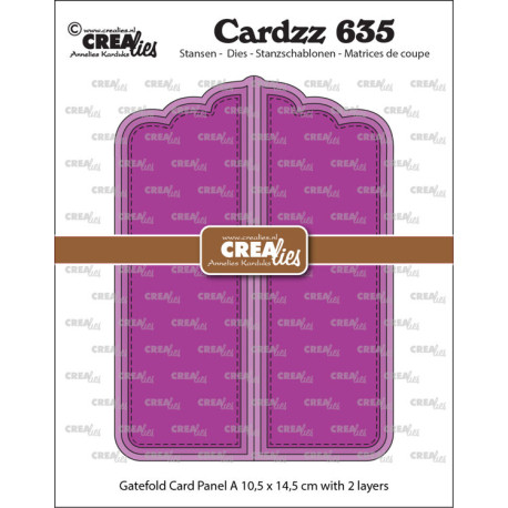 Crealies Cardzz Dies no. 635 Gatefold Card Paneel A
