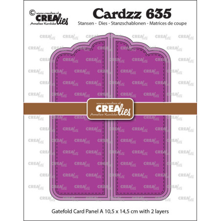 Crealies Cardzz Dies no. 635 Gatefold Card Paneel A