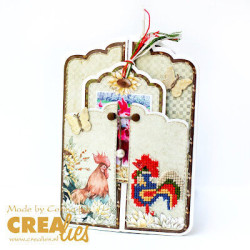 Crealies Cardzz Dies no. 635 Gatefold Card Paneel A