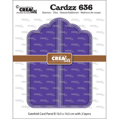 Crealies Cardzz Dies no. 636 Gatefold Card Paneel B