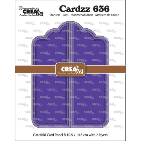 Crealies Cardzz Dies no. 636 Gatefold Card Paneel B