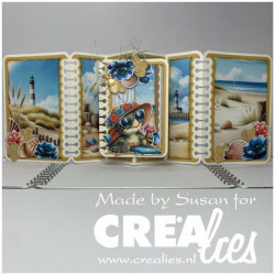 Crealies Cardzz Dies no. 633 Gatefold Notebook Card