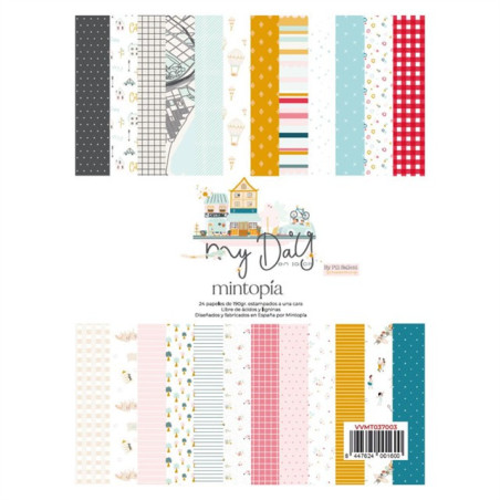 Mintopia My day en la city by Pili Sallent Pad 15x20cm