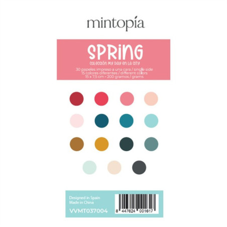 Mintopia SPRING My day en la city by Pili Sallent Pad 15x7,5 cm