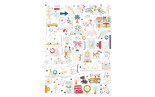 Mintopia Puffy Stickers ILLUSTRAZIONI My day en la city by Pili Sallent
