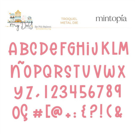 Mintopia Fustella ALFABETO My day en la city by Pili Sallent