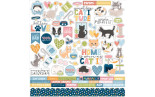 Echo Park Cat Lover Element Sticker 30x30cm