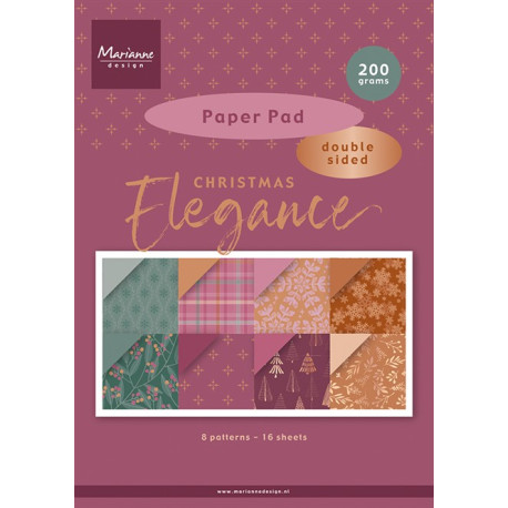 Marianne Design Christmas Elegance A4 Paper Pad