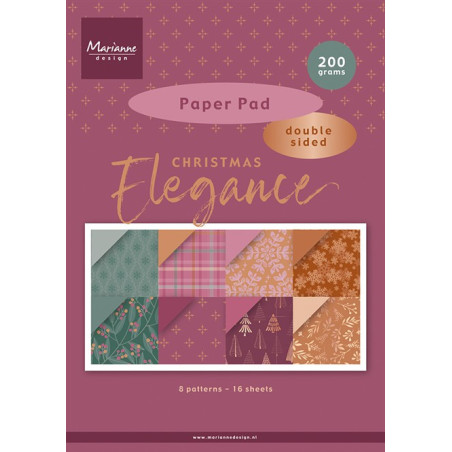 Marianne Design Christmas Elegance A4 Paper Pad