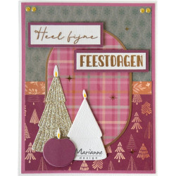 Marianne Design Enamel Dots Burgundy