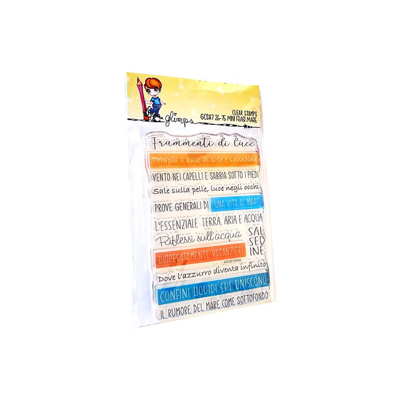 GLIMPS CLEAR STAMPS - GCSA7 26-75 MINI FRASI MARE