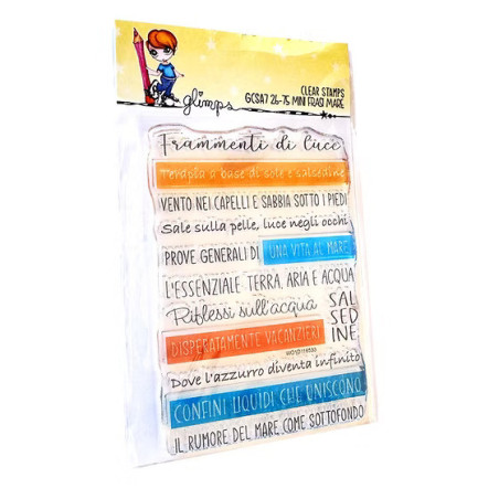 GLIMPS CLEAR STAMPS - GCSA7 26-75 MINI FRASI MARE
