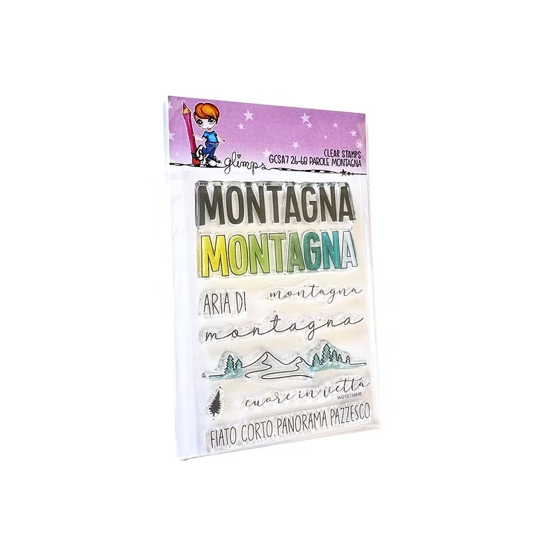GLIMPS CLEAR STAMPS - GCSA7 26-68 PAROLE MONTAGNA