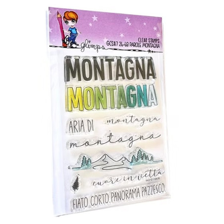 GLIMPS CLEAR STAMPS - GCSA7 26-68 PAROLE MONTAGNA