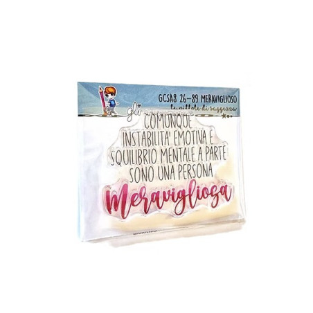 GLIMPS CLEAR STAMPS - GCSA8 26-89 MERAVIGLIOSO