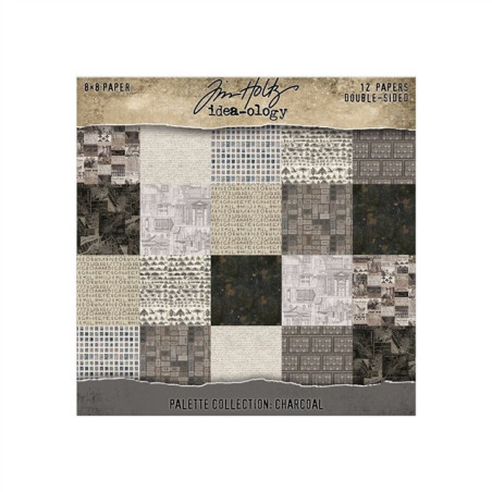 Idea-ology Tim Holtz Palette Collection CHARCOAL 20x20cm