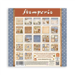 Stamperia Silent Night SINGLE FACE Paper Pack 20x20cm