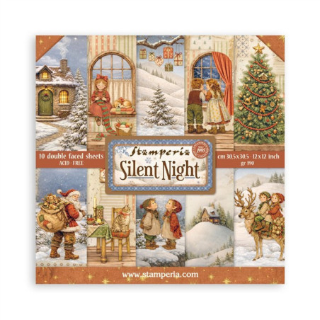 Stamperia Silent Night Paper Pack 30x30cm