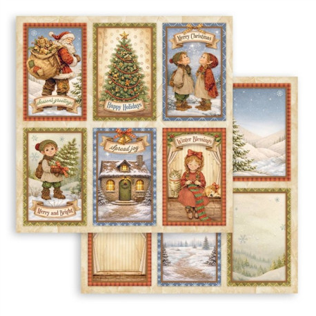 Stamperia Silent Night Paper Sheets 6 Cards 30x30cm