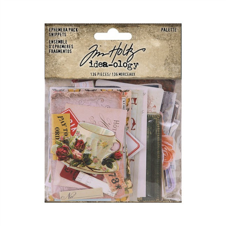 Idea-ology Tim Holtz Palette Ephemera Snippets 136pz