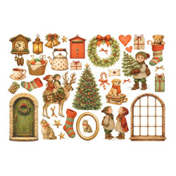 Stamperia Silent Night Ephemera 36pz