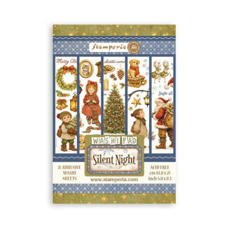 Stamperia Silent Night A5 Washi Pad 8pz