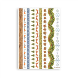 Stamperia Silent Night A5 Washi Pad 8pz