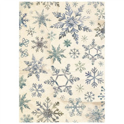 Stamperia Silent Night A6 Rice Paper Backgrounds Selection 8fogli