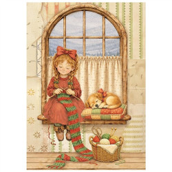 Stamperia Silent Night A6 Mini Rice Paper Selection 8fogli
