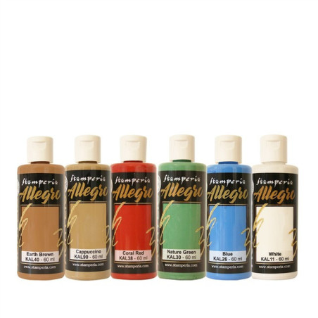 Stamperia Silent Night Allegro Paint Kit 6pezzi