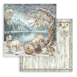 Stamperia White Christmas Paper Pack 20x20cm
