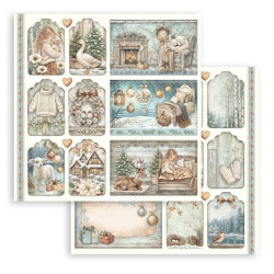 Stamperia White Christmas Paper Pack 20x20cm