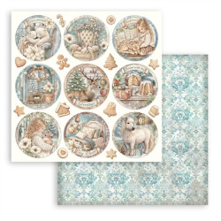 Stamperia White Christmas Paper Pack 20x20cm