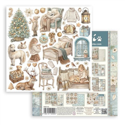 Stamperia White Christmas Paper Pack 20x20cm