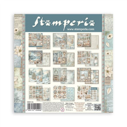 Stamperia White Christmas Paper Pack 20x20cm