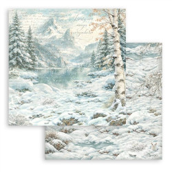 Stamperia White Christmas MAXI Backgrounds Paper Pack 20x20cm