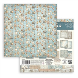Stamperia White Christmas MAXI Backgrounds Paper Pack 20x20cm