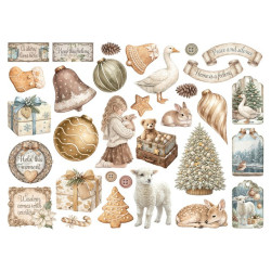 Stamperia White Christmas Die Cuts Assorted