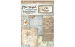 Stamperia White Christmas A6 Rice Paper Backgrounds Selection 8fogli