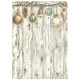 Stamperia White Christmas A6 Rice Paper Backgrounds Selection 8fogli