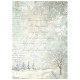 Stamperia White Christmas A6 Rice Paper Backgrounds Selection 8fogli